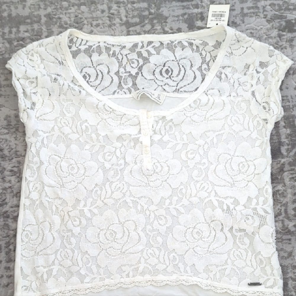 Abercrombie & Fitch Cream Lace Blouse